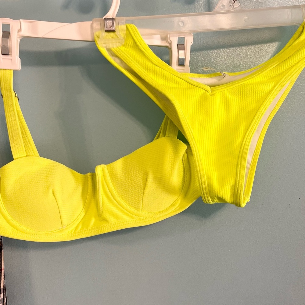 neon yellow bikini